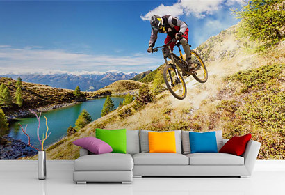 Fototapeta Horská cyklistika